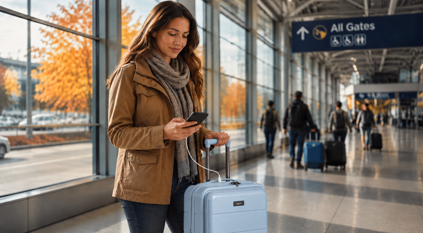Valigia da cabina con porta USB: vantaggi e consigli per i viaggi da donna in aereo in autunno