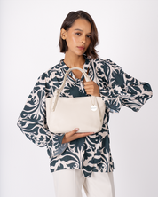 Borsa A Mano - Amarante - Beige