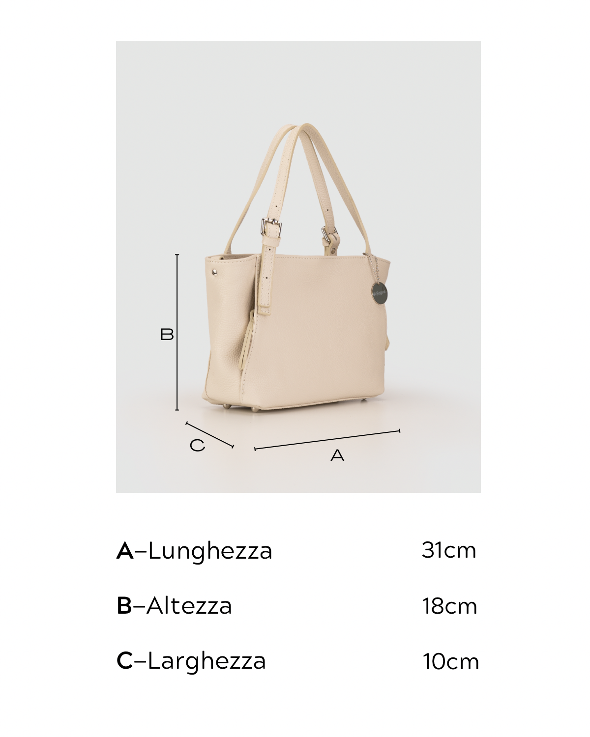 Borsa A Mano - Amarante - Nero