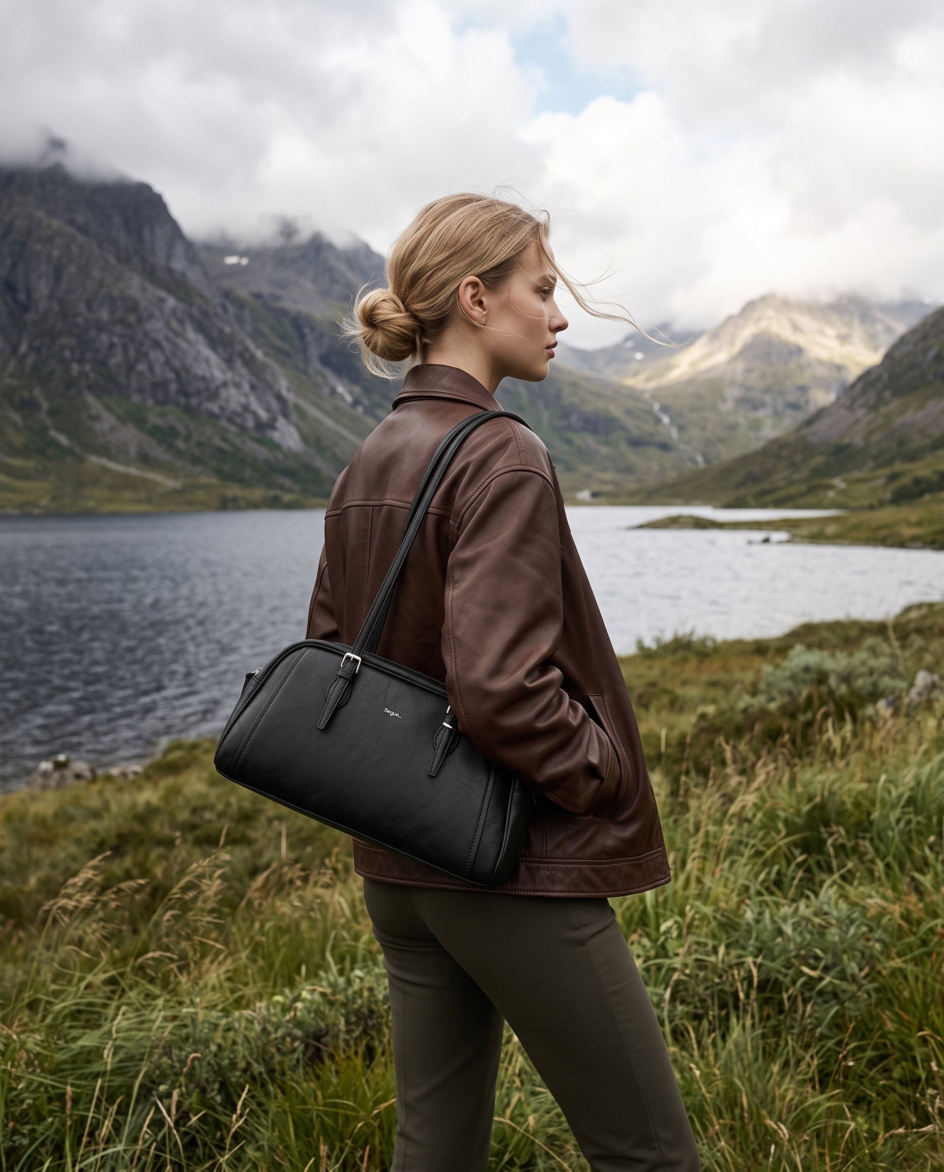Borsa A Spalla - Fiamma - Black