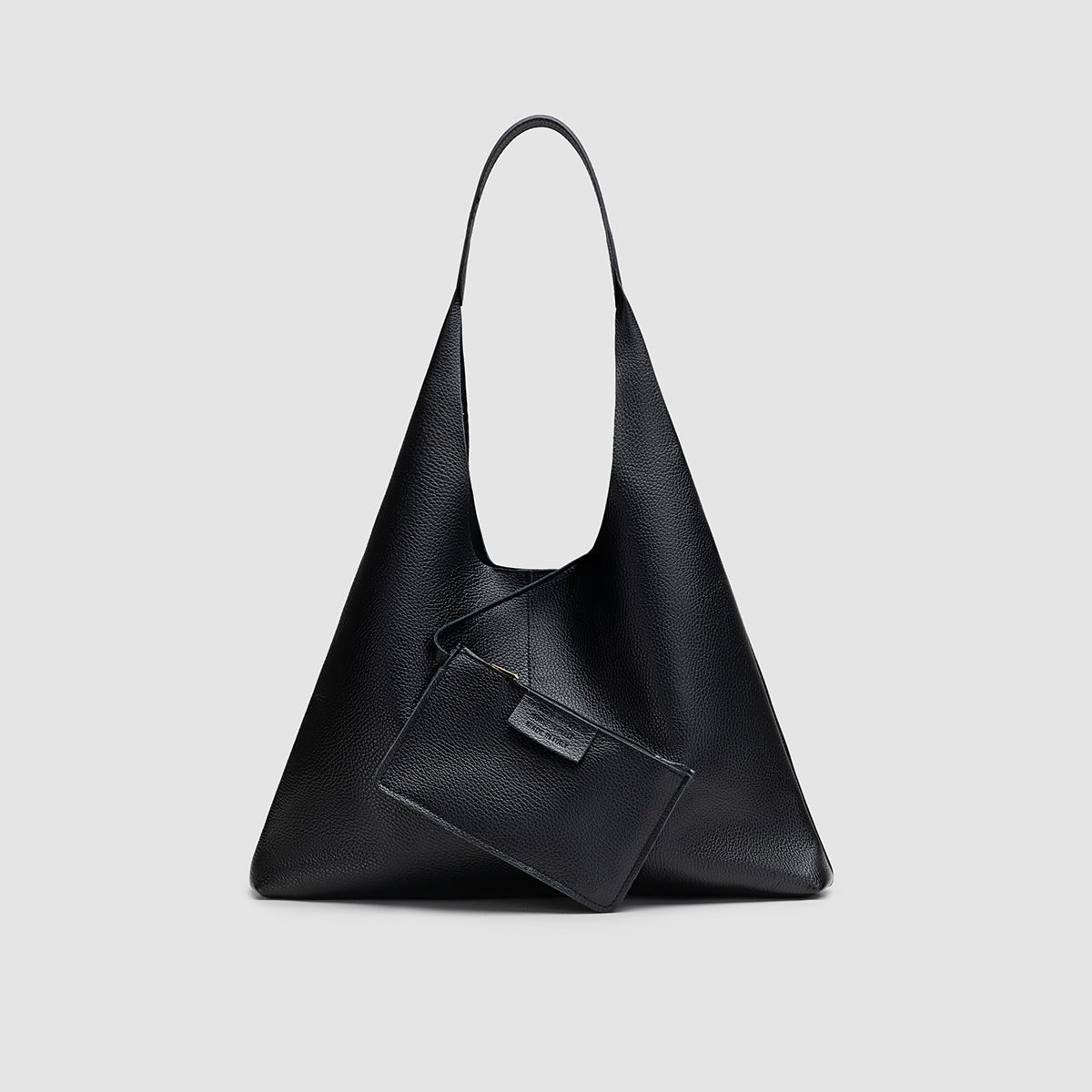 Borsa A Spalla in Pelle - Fluvia - Nero