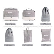 Set Organizer Valigia 6 Pezzi - Travel Fans