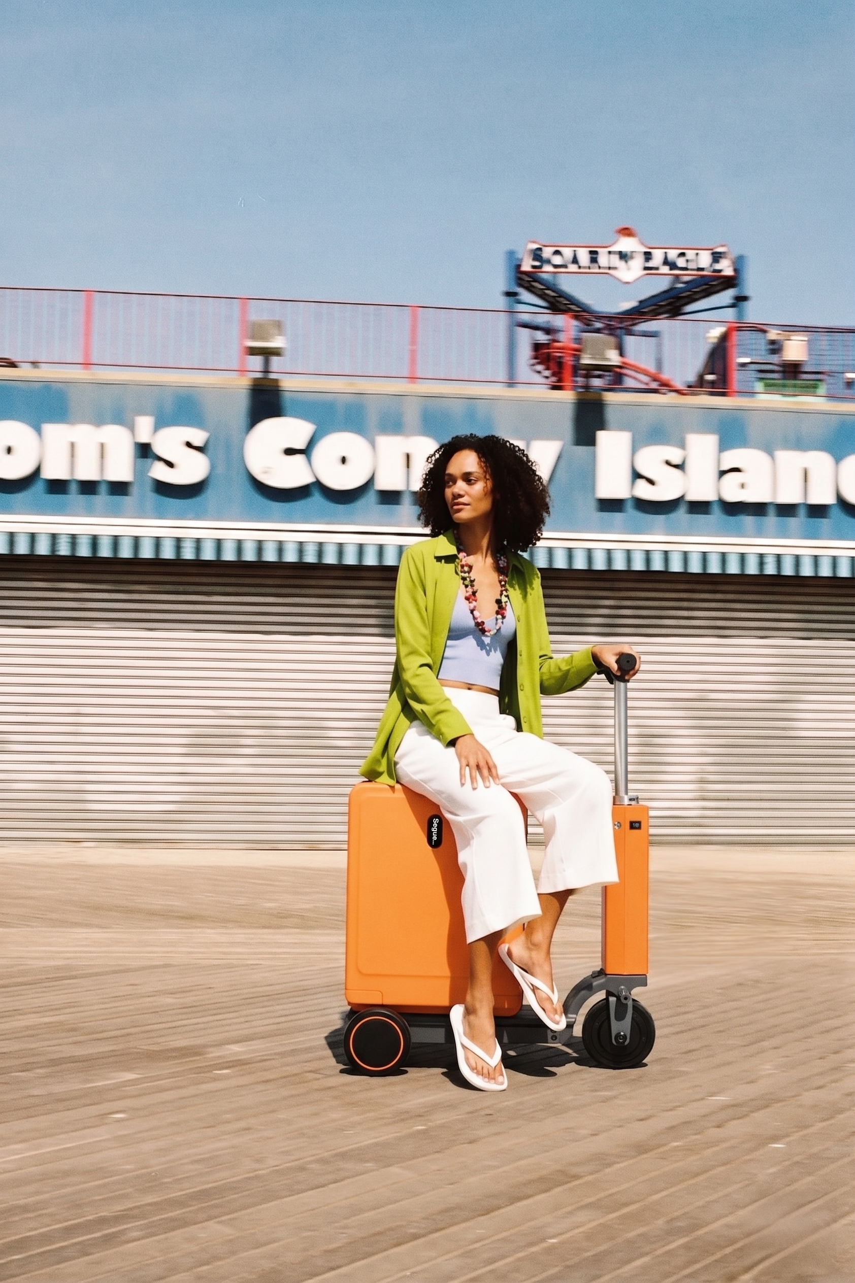 Helior – Valigia Trolley Smart con Funzione Scooter Integrata