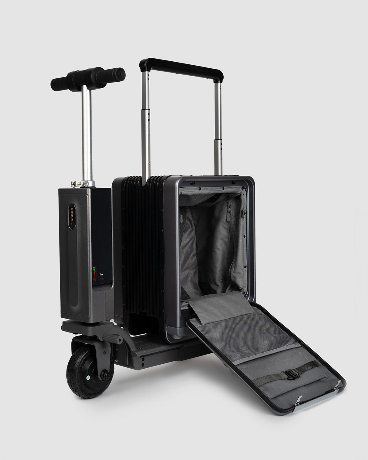 Helior – Valigia Trolley Smart con Funzione Scooter Integrata